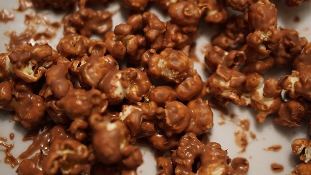 pop corn au chocolat